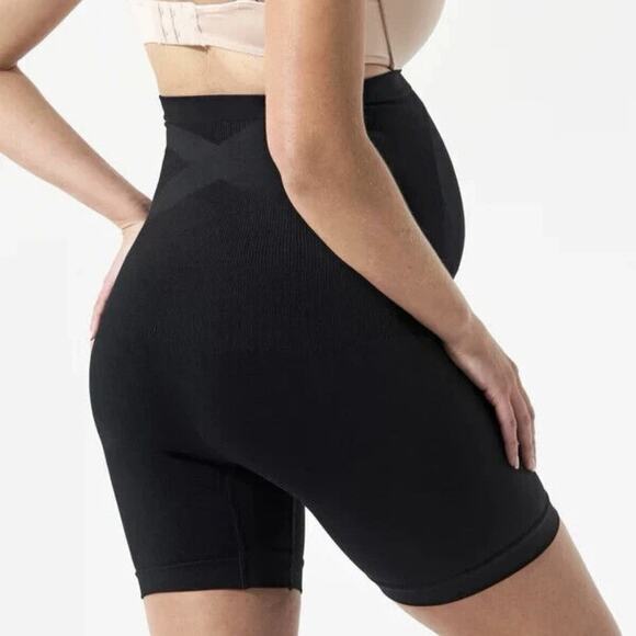 BLANQI Maternity Belly Support Girlshort Maternity Shorts M Medium Black - Picture 2 of 5